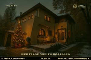 O poveste de Crăciun: magia anilor ’30 la fosta Casă Tătărăscu, azi Eko Group Vila